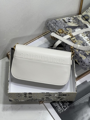 Costume de couro branco do saco das senhoras Dior Micro Montaigne 30