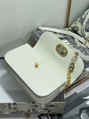 Costume de couro branco do saco das senhoras Dior Micro Montaigne 30