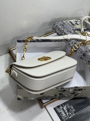 Costume de couro branco do saco das senhoras Dior Micro Montaigne 30