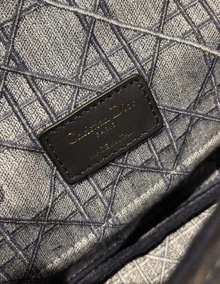 Sarja de Nimes bordada de Mini Designer Purses Dior Caro pequena