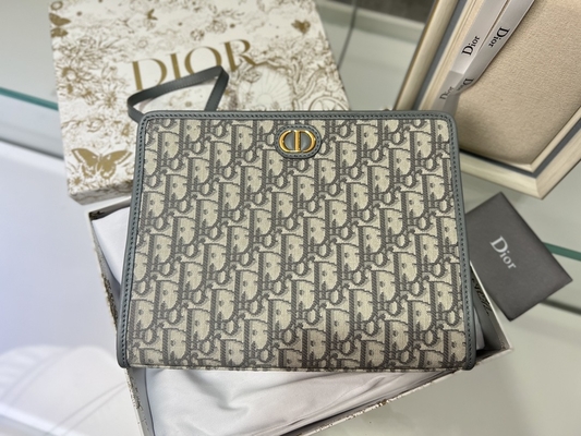 2 em 1 jacquard oblíquo azul do malote de Mini Dior 30 Montaigne