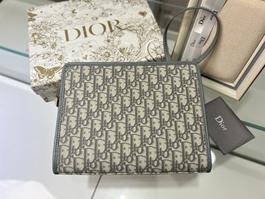 2 em 1 jacquard oblíquo azul do malote de Mini Dior 30 Montaigne