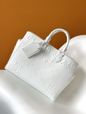 O monograma branco Preloved marcou o saco Louis Vuitton Sac Plat Tote