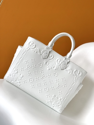 O monograma branco Preloved marcou o saco Louis Vuitton Sac Plat Tote
