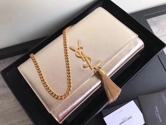 Saco do Woc de Saint Laurent YVES SAINT LAURENT do poliéster das correias ajustáveis com prata do fechamento do zíper