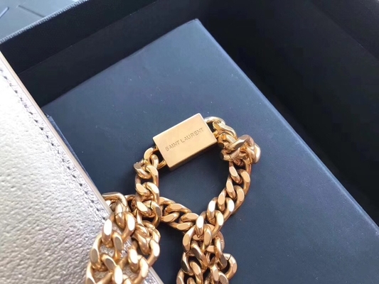 Saco do Woc de Saint Laurent YVES SAINT LAURENT do poliéster das correias ajustáveis com prata do fechamento do zíper