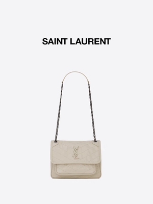 O WOC de couro de YVES SAINT LAURENT do punho marcou NIKI de Bag DND1N 1000 do mensageiro