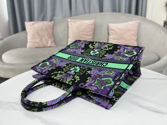 Bordado positivo Dior Maria Grazia Chiuri Bag Booktote do tamanho