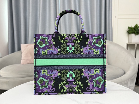 Bordado positivo Dior Maria Grazia Chiuri Bag Booktote do tamanho