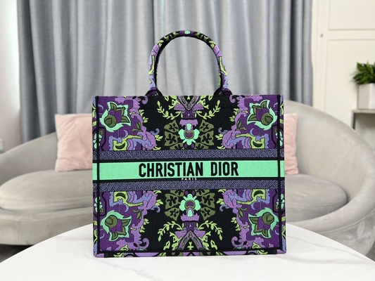 Bordado positivo Dior Maria Grazia Chiuri Bag Booktote do tamanho