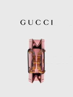 OEM de couro cor-de-rosa do GG Gucci Diana Bamboo Bag Handbag