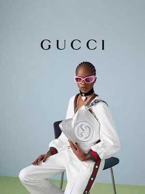 Gucci Blondie Tote Bag Luxury Silver White pequeno marcou senhoras bolsa