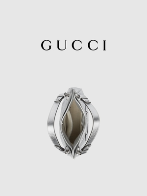 Gucci Blondie Tote Bag Luxury Silver White pequeno marcou senhoras bolsa