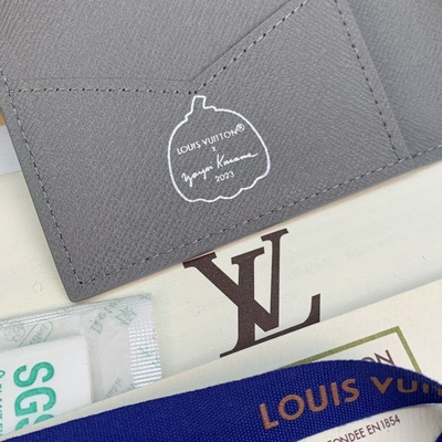Cópia da abóbora do preto de Louis Vuitton LV X YK Mini Designer Purses Pocket Organizer
