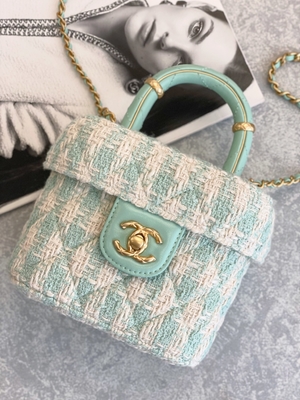 Rosa do verde do saco da caixa de Mini Designer Purses Chanel Mini do monograma das meninas