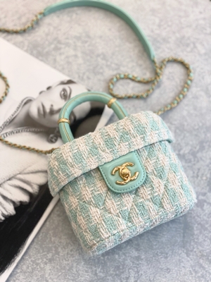 Rosa do verde do saco da caixa de Mini Designer Purses Chanel Mini do monograma das meninas