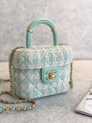 Rosa do verde do saco da caixa de Mini Designer Purses Chanel Mini do monograma das meninas