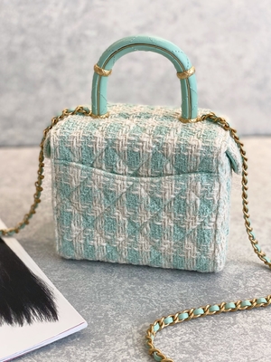 Rosa do verde do saco da caixa de Mini Designer Purses Chanel Mini do monograma das meninas