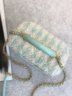 Rosa do verde do saco da caixa de Mini Designer Purses Chanel Mini do monograma das meninas