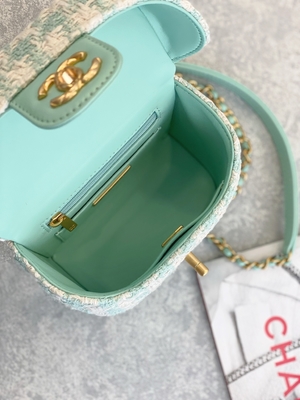 Rosa do verde do saco da caixa de Mini Designer Purses Chanel Mini do monograma das meninas