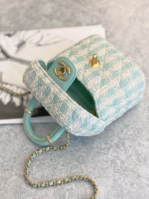 Rosa do verde do saco da caixa de Mini Designer Purses Chanel Mini do monograma das meninas