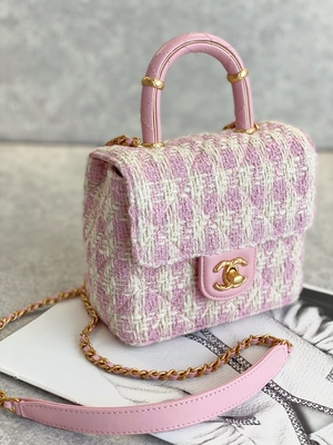 Rosa do verde do saco da caixa de Mini Designer Purses Chanel Mini do monograma das meninas