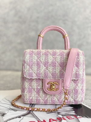 Rosa do verde do saco da caixa de Mini Designer Purses Chanel Mini do monograma das meninas