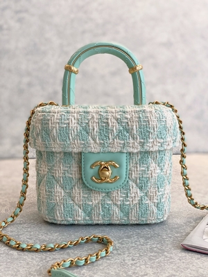 Rosa do verde do saco da caixa de Mini Designer Purses Chanel Mini do monograma das meninas