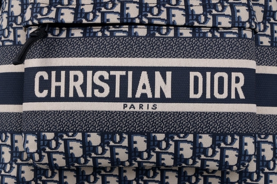 Desenhista Small Diortravel Backpack Dior Oblique Jacquard azul