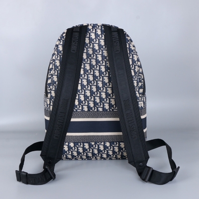 Desenhista Small Diortravel Backpack Dior Oblique Jacquard azul