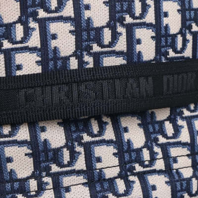 Desenhista Small Diortravel Backpack Dior Oblique Jacquard azul