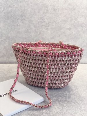 Cusomised marcou o plutônio de Bag 22P Chanel Straw Raffia Bag do mensageiro