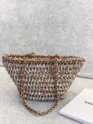 Cusomised marcou o plutônio de Bag 22P Chanel Straw Raffia Bag do mensageiro