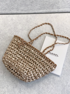 Cusomised marcou o plutônio de Bag 22P Chanel Straw Raffia Bag do mensageiro