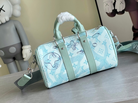 Saco azul do curso de Monogram Bag Keepall BandoulièRe 50 do desenhista do LV do negócio