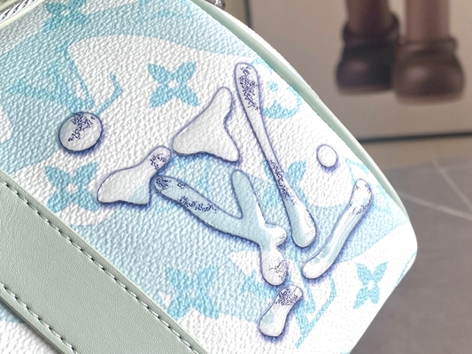 Saco azul do curso de Monogram Bag Keepall BandoulièRe 50 do desenhista do LV do negócio
