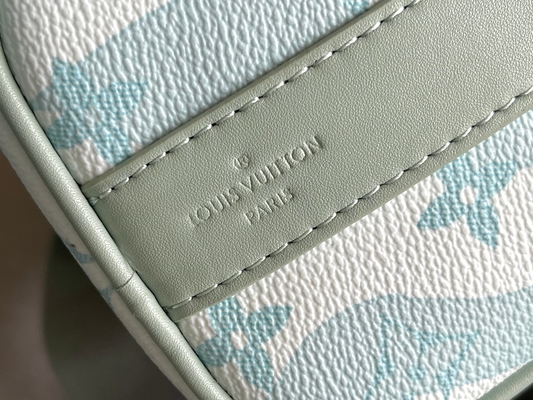 Saco azul do curso de Monogram Bag Keepall BandoulièRe 50 do desenhista do LV do negócio