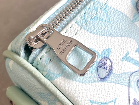 Saco azul do curso de Monogram Bag Keepall BandoulièRe 50 do desenhista do LV do negócio