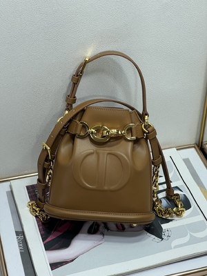 CD gravado Christian Dior Sport Bag Calfskin de C'est Dior Bag Gold Saddle