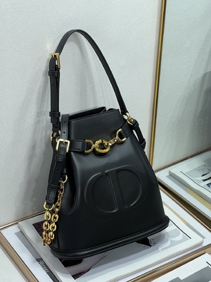 CD gravado Christian Dior Sport Bag Calfskin de C'est Dior Bag Gold Saddle
