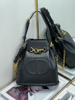 CD gravado Christian Dior Sport Bag Calfskin de C'est Dior Bag Gold Saddle