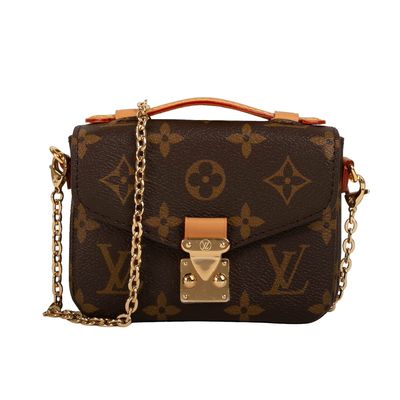 Cruz de Mini Designer Monogram Bag Micro Metis LV - saco para o transporte de cadáveres Brown
